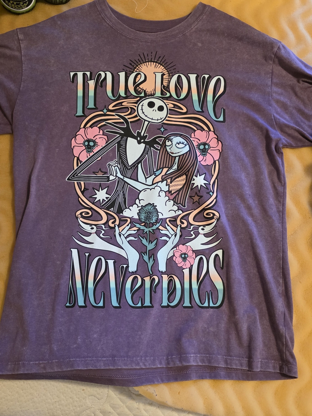 Disney Purple Juniors Graphic Tee "Nightmare Before Christmas"
